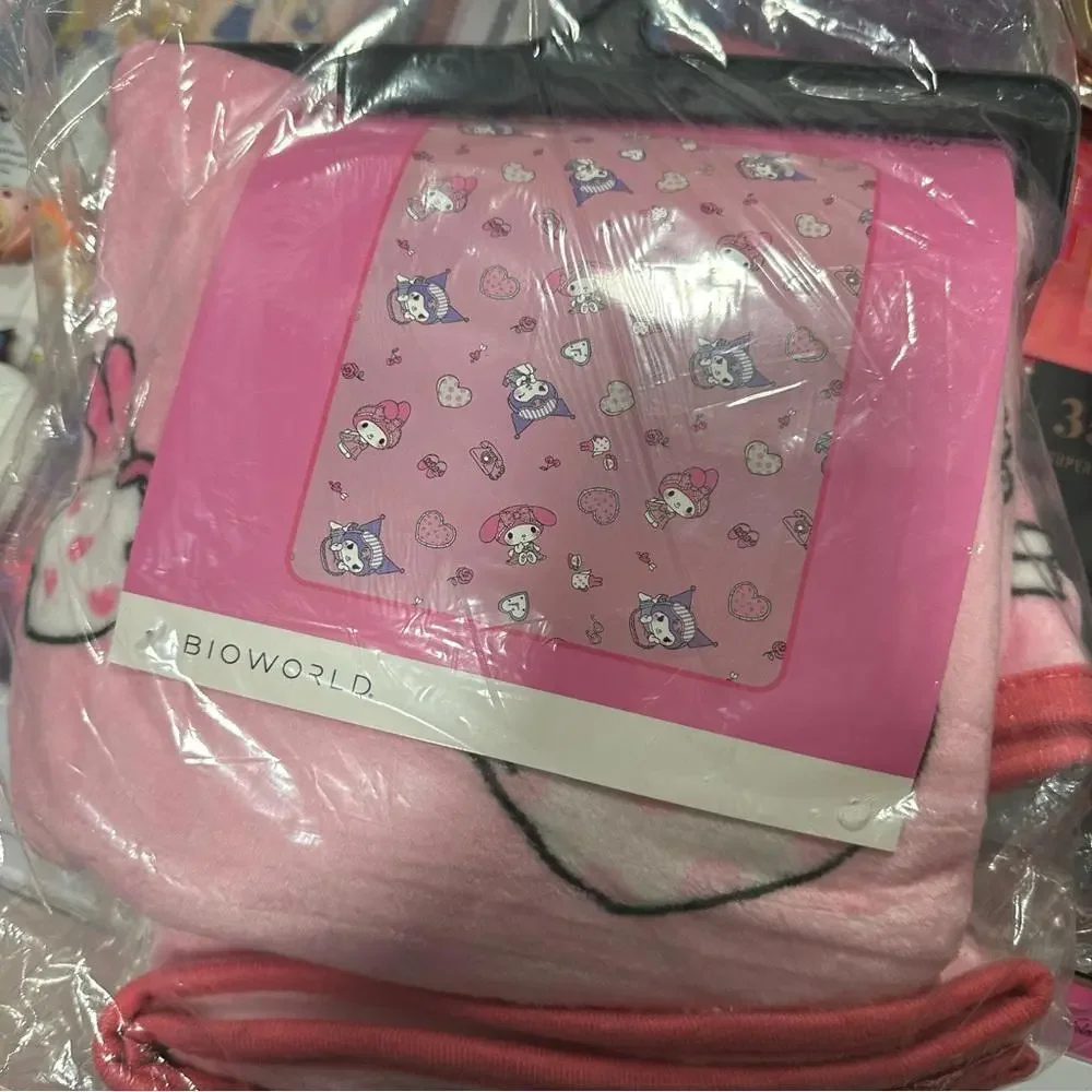 - Sanrio Hello Kitty My Melody & Kuromi Sleepover Throw Blanket